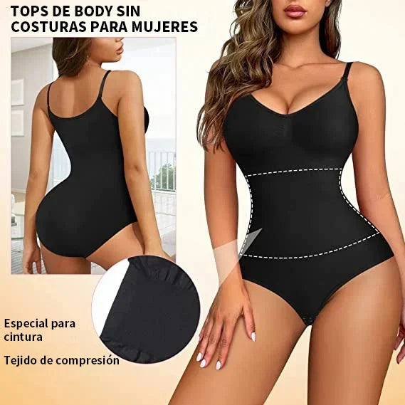 🚚 PAGO CONTRAENTREGA 🚚 Body para mujer sin costuras con control de barriga Shapewear sin mangas Tank Tops Body Shaper + Envío Grátis