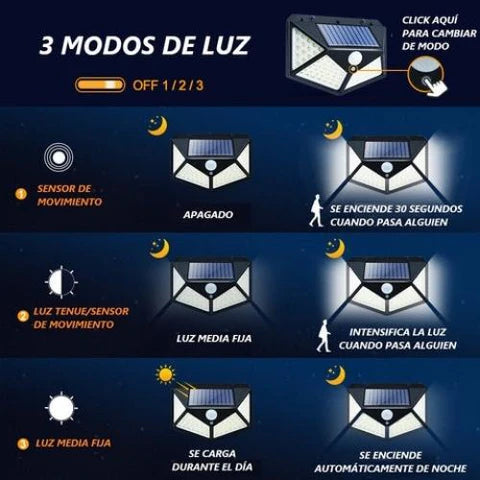 💡 Lámpara Solar LED Gran Angular 💡 🚛 PAGO CONTRA ENTREGA 🚛 ⏰ ENVIO-GRATÍS ⏰