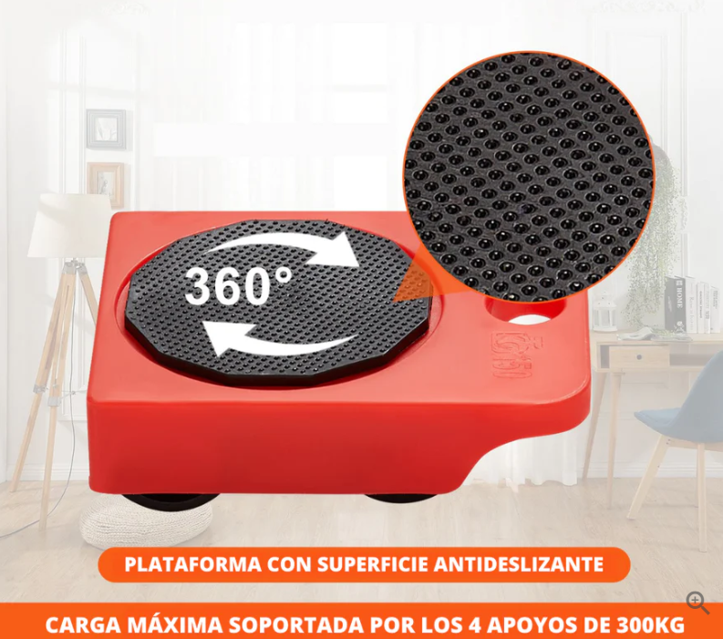 RODILLOS LEVANTA MUEBLES (+300KG)